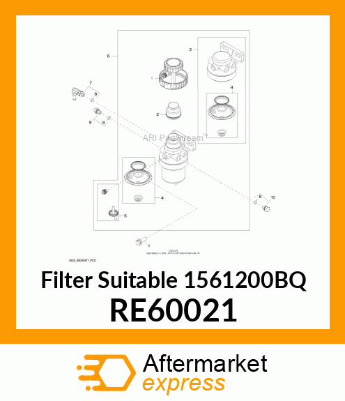 FILTER ELEMENT, ELEMENT,FL FILTER,S RE60021