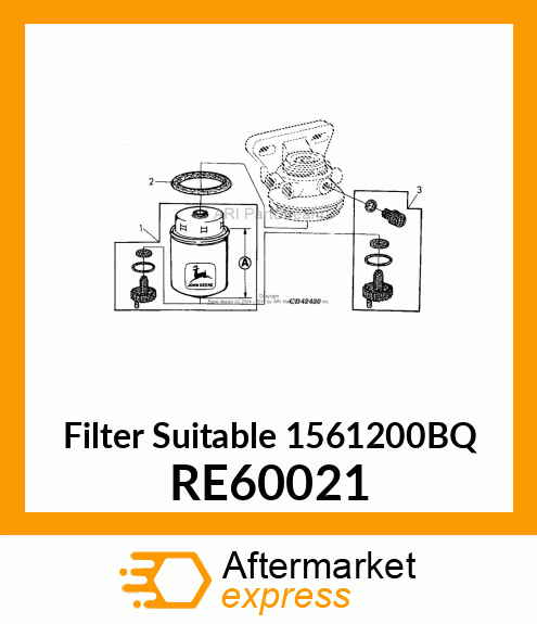 FILTER ELEMENT, ELEMENT,FL FILTER,S RE60021