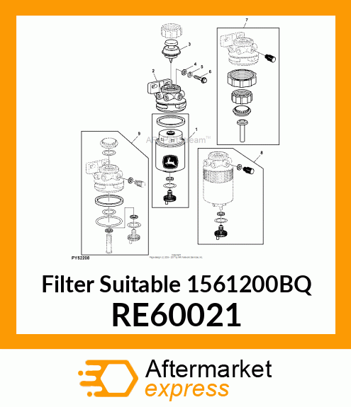 FILTER ELEMENT, ELEMENT,FL FILTER,S RE60021