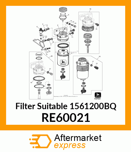 FILTER ELEMENT, ELEMENT,FL FILTER,S RE60021