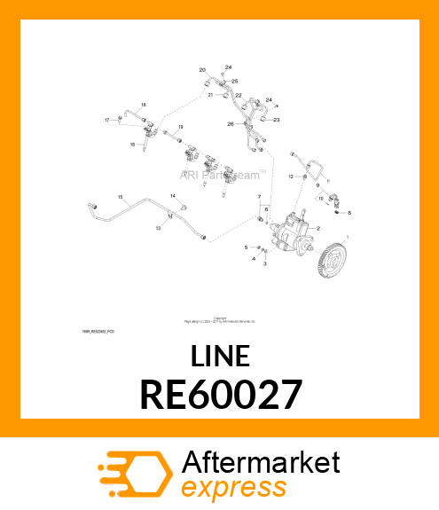 FUEL LINE RE60027