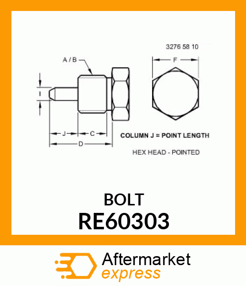 FITTING PLUG, BRAKE ASSEMBLY RE60303