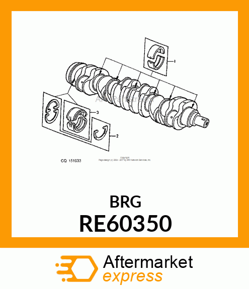 KIT,THRUST BEARING SERVICE RE60350