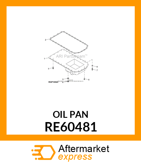 OIL PAN RE60481