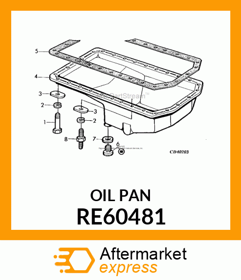 OIL PAN RE60481