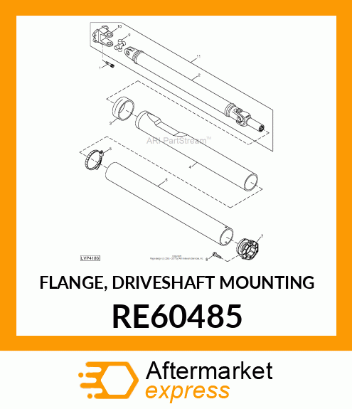 FLANGE, DRIVESHAFT MOUNTING RE60485