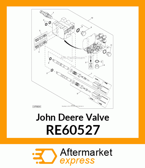 VALVE, SELECTIVE CONTROL, 2 SPOOL RE60527