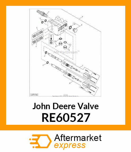 VALVE, SELECTIVE CONTROL, 2 SPOOL RE60527