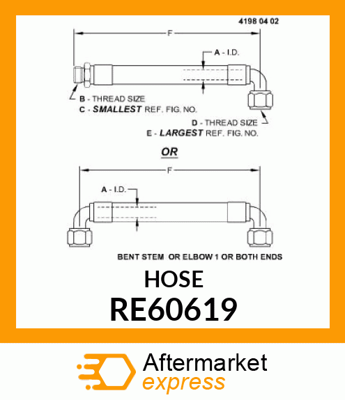 HYDRAULIC HOSE RE60619