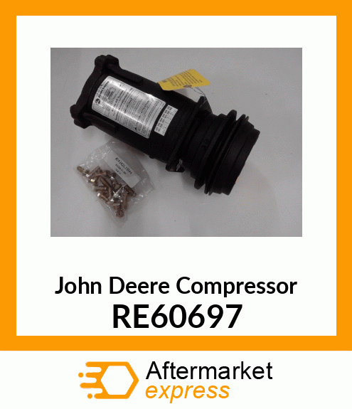 AC COMPRESSOR, A6 12V, REMAN RE60697