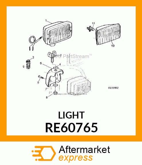 LENS, REFLECTOR UNIT RE60765