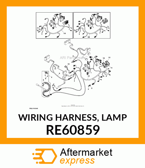 WIRING HARNESS, LAMP RE60859