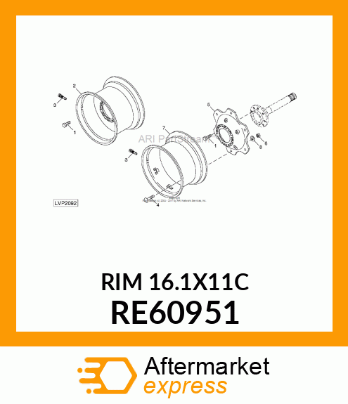 WHEEL, ASSEMBLY RE60951