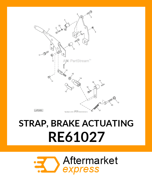 STRAP, BRAKE ACTUATING RE61027