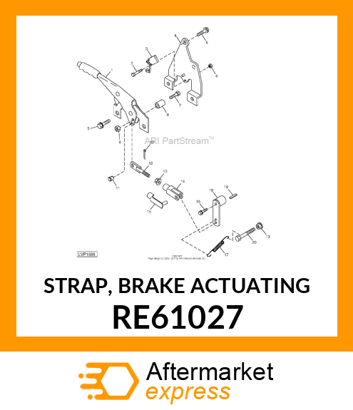 STRAP, BRAKE ACTUATING RE61027