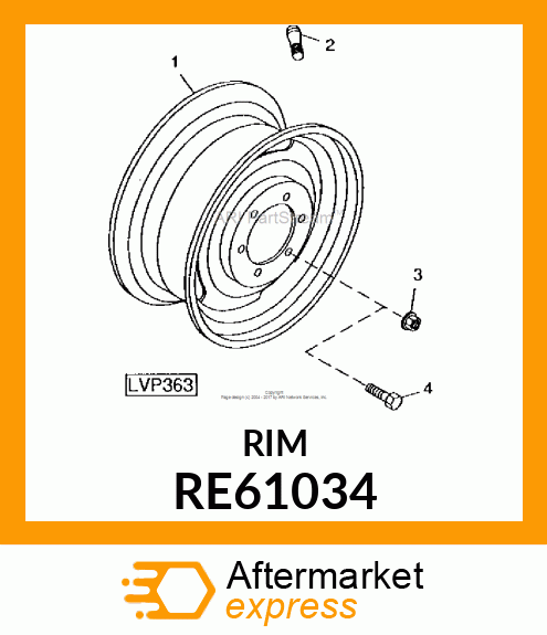 WHEEL CENTER, ASSEMBLY RE61034