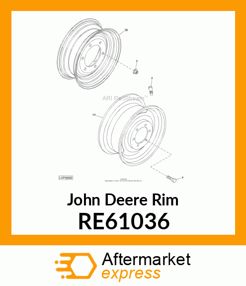 RIM, WHEEL ASSEMBLY RE61036