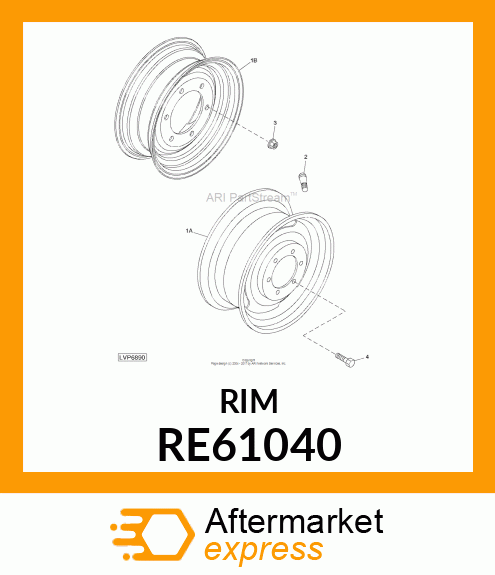 WHEEL ASSEMBLY RE61040