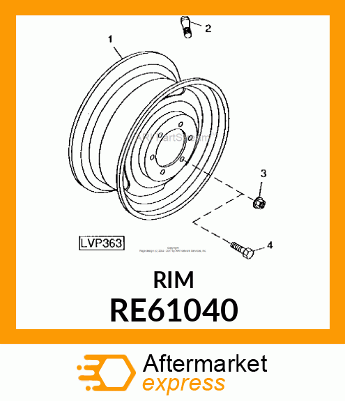 WHEEL ASSEMBLY RE61040