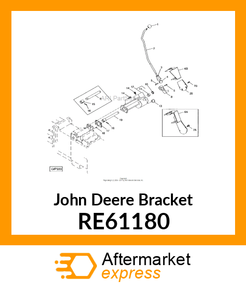 GEAR GUIDE ASSEMBLY RE61180