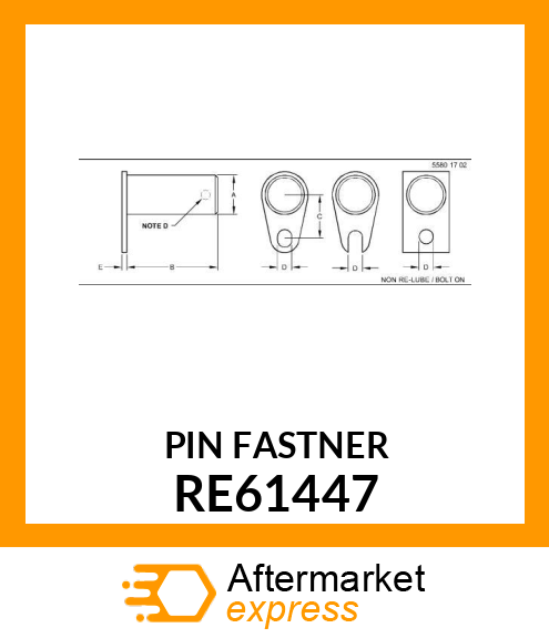 PIN, WITH HANDLE RE61447