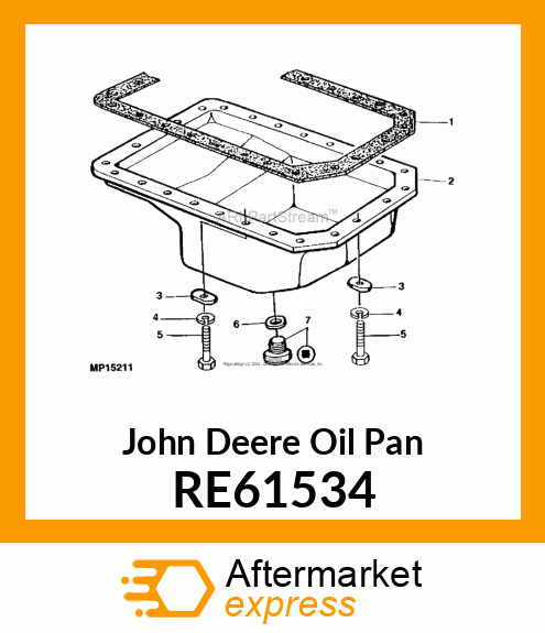 OIL PAN,ASSEMBLY RE61534