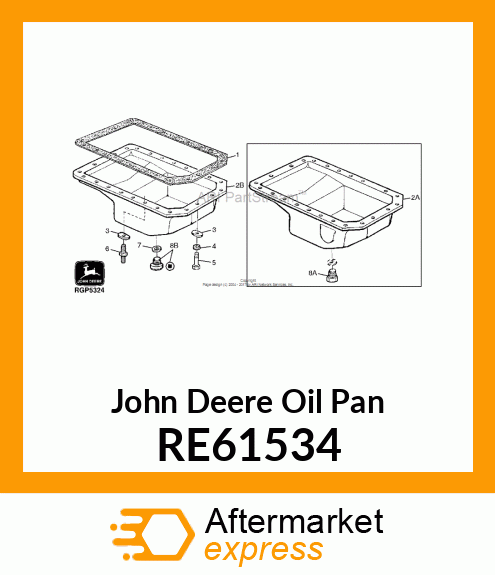 OIL PAN,ASSEMBLY RE61534