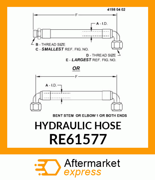 HYDRAULIC HOSE RE61577