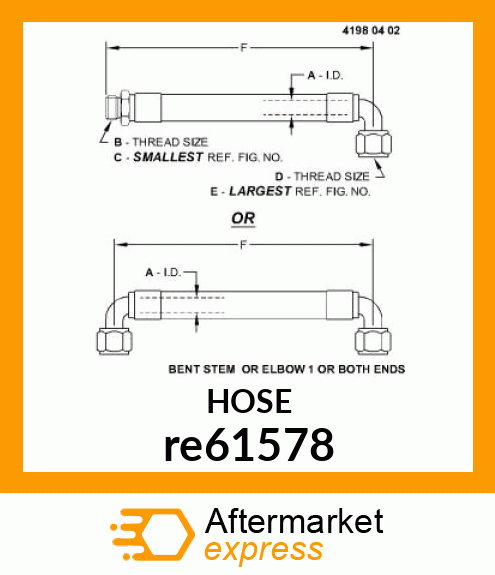 HYDRAULIC HOSE re61578