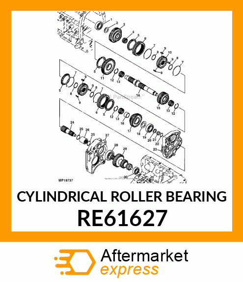 CYLINDRICAL ROLLER BEARING RE61627