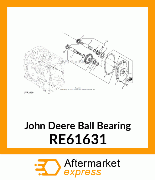 BALL BEARING, BALL BEARING RE61631