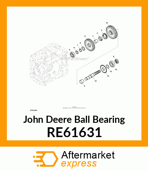 BALL BEARING, BALL BEARING RE61631