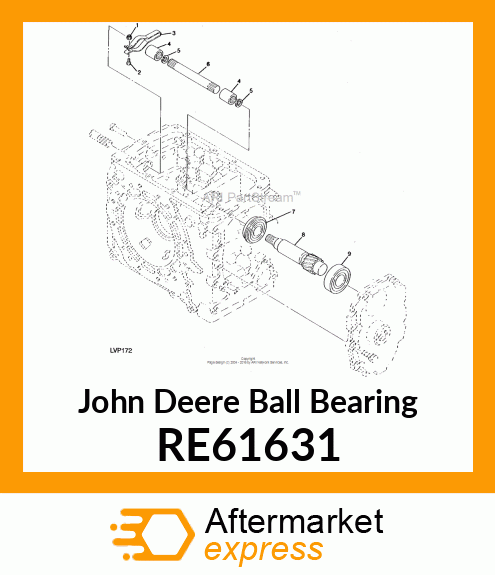 BALL BEARING, BALL BEARING RE61631