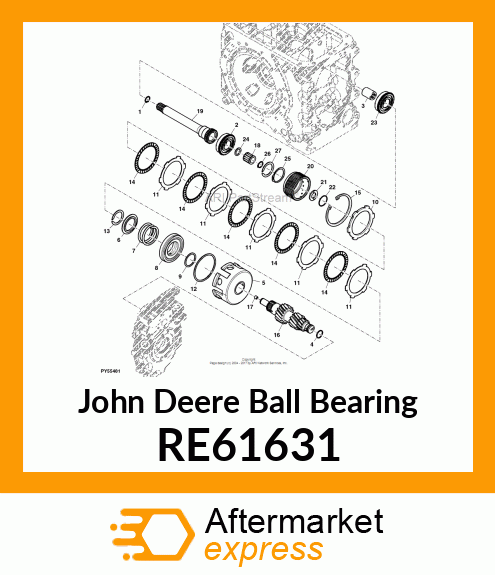 BALL BEARING, BALL BEARING RE61631