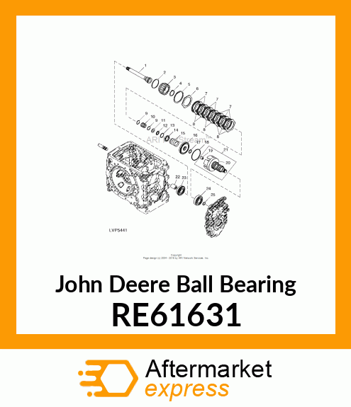 BALL BEARING, BALL BEARING RE61631