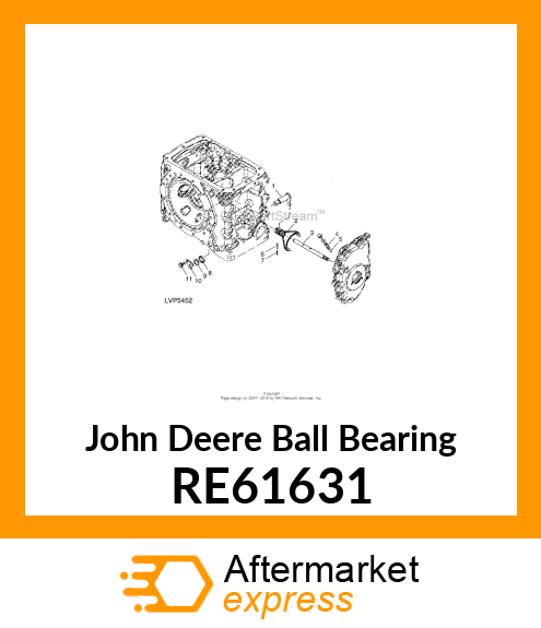 BALL BEARING, BALL BEARING RE61631