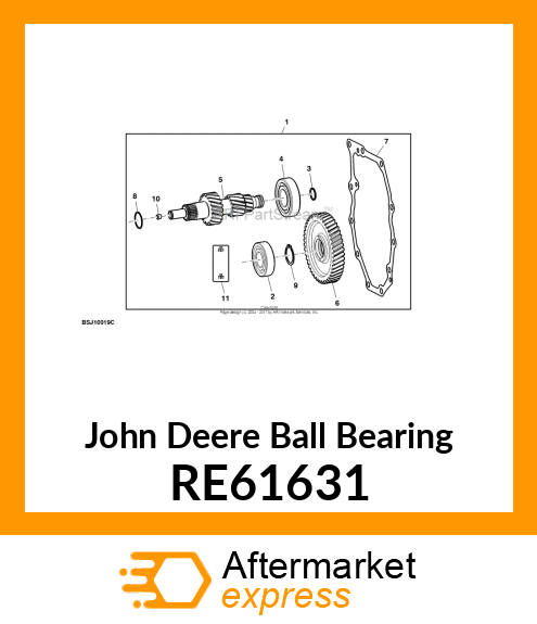 BALL BEARING, BALL BEARING RE61631