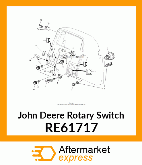ROTARY SWITCH, (WITH BODY GROUND) RE61717