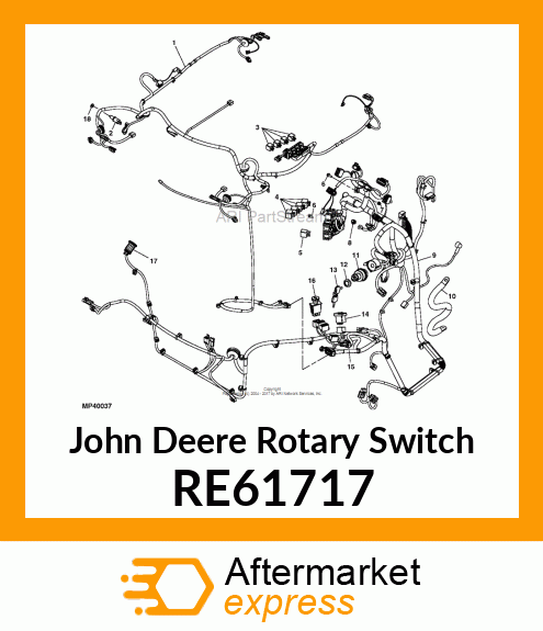 ROTARY SWITCH, (WITH BODY GROUND) RE61717