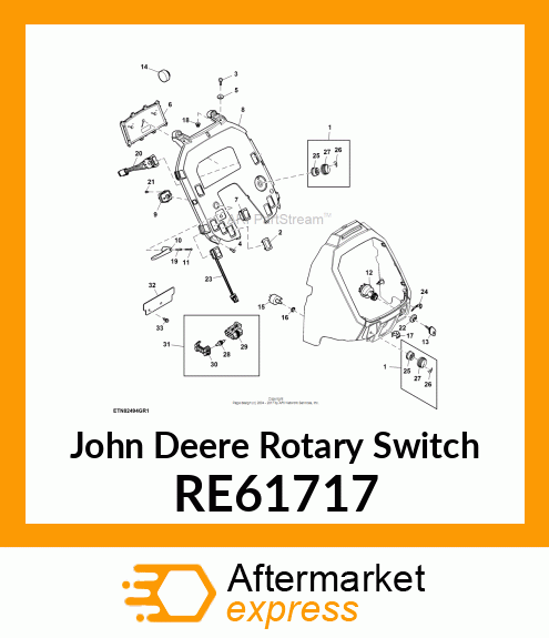 ROTARY SWITCH, (WITH BODY GROUND) RE61717