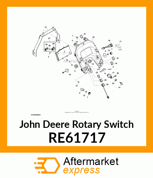 ROTARY SWITCH, (WITH BODY GROUND) RE61717
