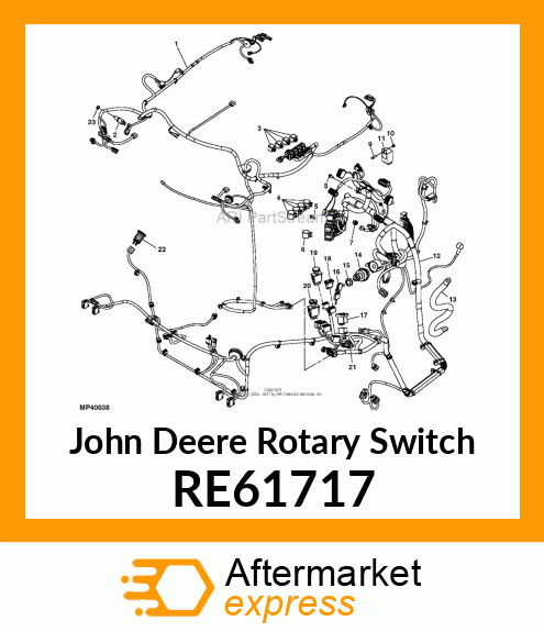 ROTARY SWITCH, (WITH BODY GROUND) RE61717