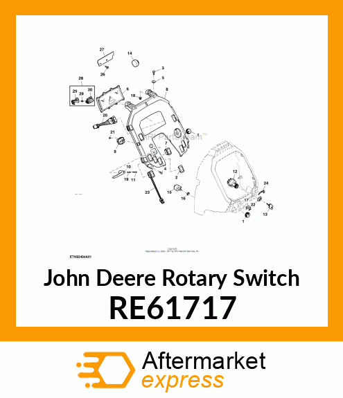 ROTARY SWITCH, (WITH BODY GROUND) RE61717