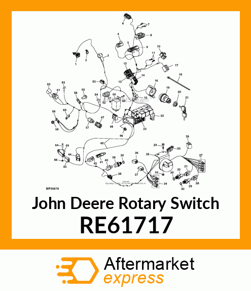 ROTARY SWITCH, (WITH BODY GROUND) RE61717