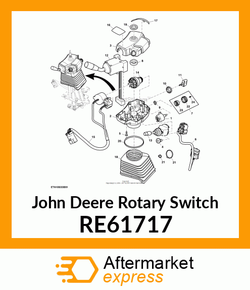 ROTARY SWITCH, (WITH BODY GROUND) RE61717