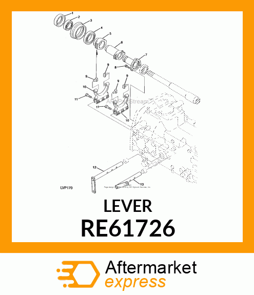 SHAFT, PTO RELEASE RE61726