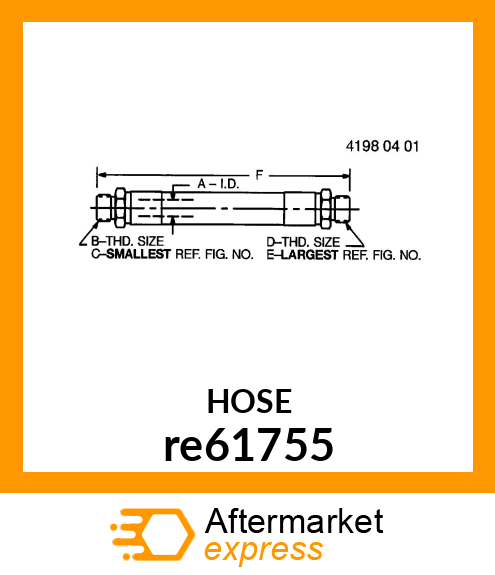 HYDRAULIC HOSE re61755