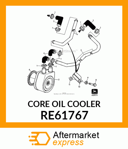 OIL COOLER RE61767
