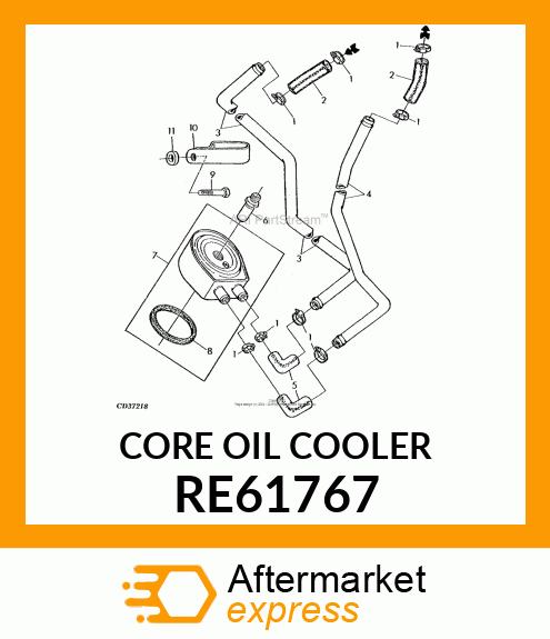 OIL COOLER RE61767