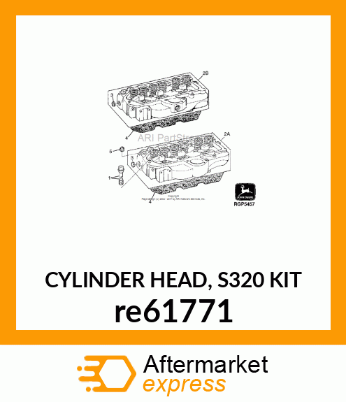 CYLINDER HEAD, S320 KIT re61771